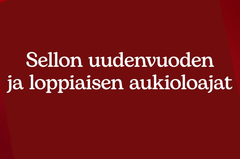 Sello uusivuosi aukiolo