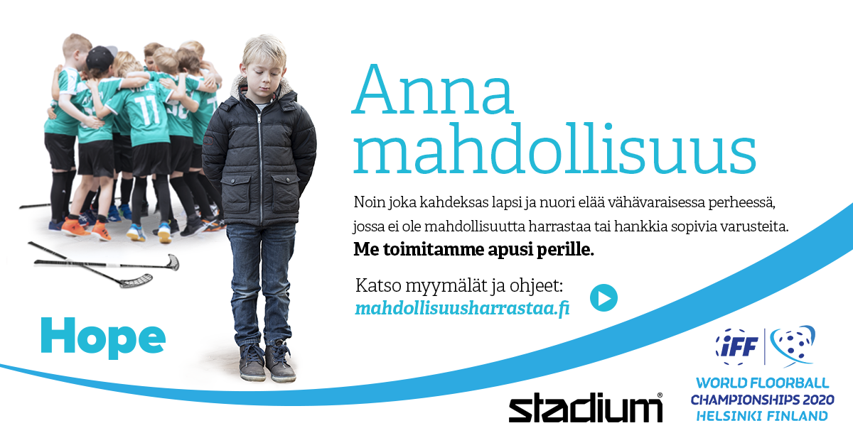 Anna mahdollisuus -kampanja Stadiumilla