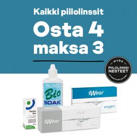 Kaikki piilolasit osta 4, maksa 3