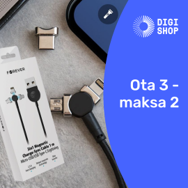 Forever Core - premium mobiilitarvikkeet: ota 3, maksa 2