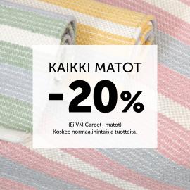 Kaikki matot -20 %