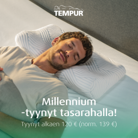 Millenium tyyny alkaen 120 €
