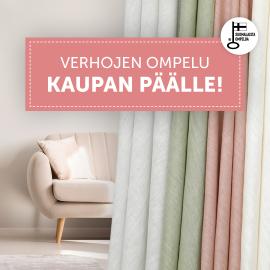 Eurokangas verhojen ompelu kaupan päälle