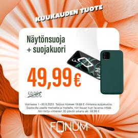 Näytönsuoja + suojakuori