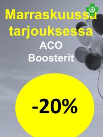 Boostaa ihoasi. Tunne ero. ACO Boosterien avulla päivität ihonhoitorutiinisi aivan uudelle tasolle. Löydä uudet suosikkisi!