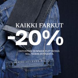 Ostosumman ylittäessä 50€. Norm.hinnasta.