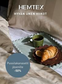 Pussilakanasetit jäsenille -50%