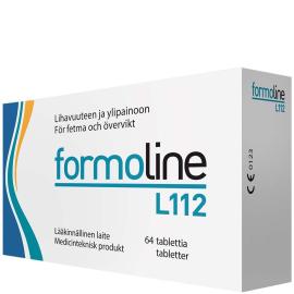 Painonpudotusta tukeva valmiste. Formoline L112 500 mg sitoo rasvat fysikaalisesti (n. 66 %), ja vähentää näin rasva-aineiden sulavuutta.