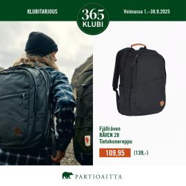Klubitarjous: Fjällräven Räven 28- tietokonereppu 109,95€
