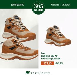 Klubitarjous: Keen Hightrail Mid WP vaelluskengät naisille 129,95€