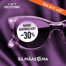 Vain sunnuntaihin asti: aurinkolasit –30 %