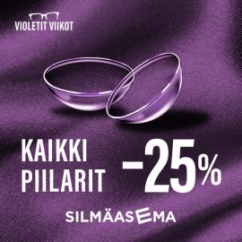 Piilolinssit –25 %