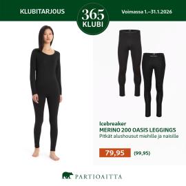 Icebreaker MERINO 200 OASIS LEGGINGS pitkät alushousut 79,95€