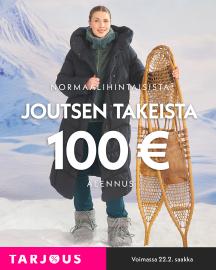 Noramaalihintaisista Joutsenen takeista 100,- alennus