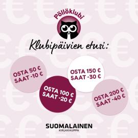 Kanta-asiakkaille -10€ jokaisesta 50€ ostoksesta