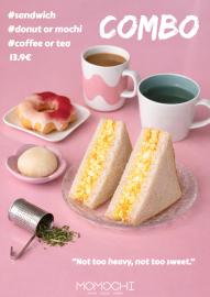 sando+donut/mochi+coffee/tea=13.9€, your best combo!