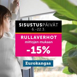 Mittatilausrullaverhot -15%