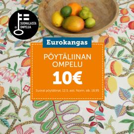 Pöytäliinan ompelu 10€