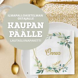 Lautasliinapaketti kaupan päälle!