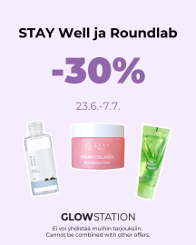Stay Well ja Roundlab -30% tarjous GlowStationilla