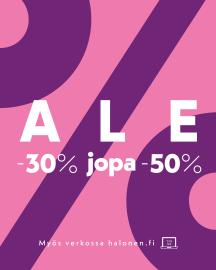 Paljon tuotteita -30% jopa -50%