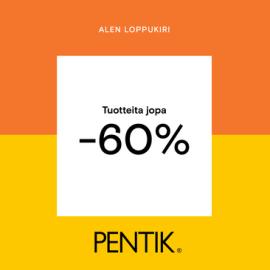 tuotteita jopa -60 %
