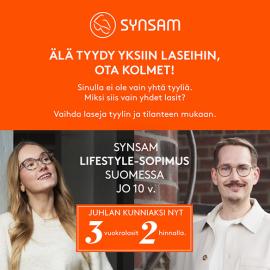 3 vuokralasit 2 hinnalla