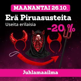Piruasusteet -20 %