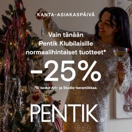 kanta-asiakaspäivä: normaalihintaiset tuotteet -25 %