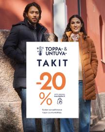 Naisten & miesten toppa ja untuvatakit -20%
